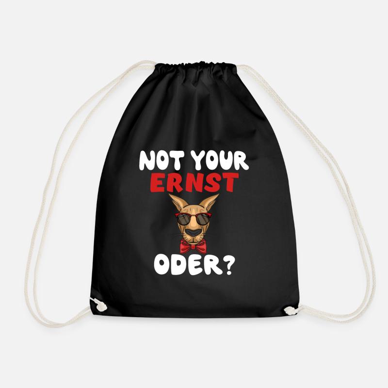 Not Your Ernst Oder? - Turnbeutel - Schwarz