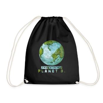 Earth Day Umweltschutz Planet - Turnbeutel - Schwarz - Vorne