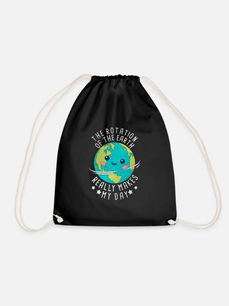 Jour de la Terre Planète Terre - Sac de sport léger - noir