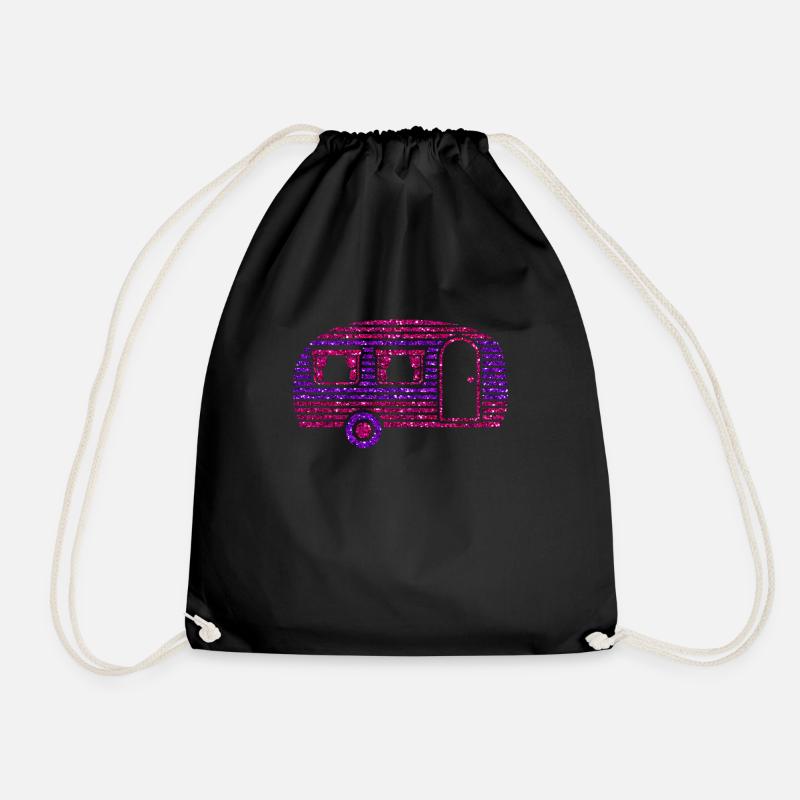 Caravan - Drawstring Bag - black