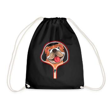 BULLDOG ANGLAIS chien ZIP cadeau pour chiens - Sac de sport léger - noir - Devant