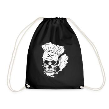 Chemise de cuisinier drôle - Sac de sport léger - noir - Devant