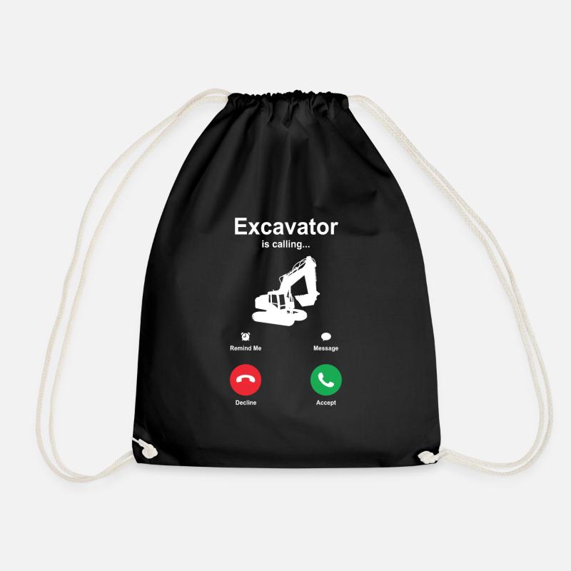 Bagger - Turnbeutel - Schwarz