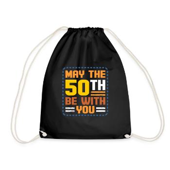 50e anniversaire - Sac de sport léger - noir - Devant