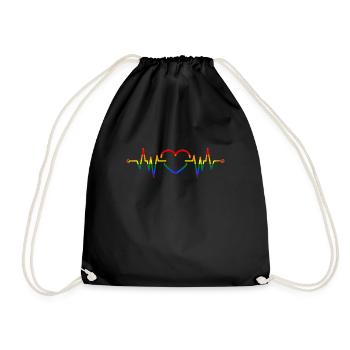 LGBT Pride Month - Turnbeutel - Schwarz - Vorne