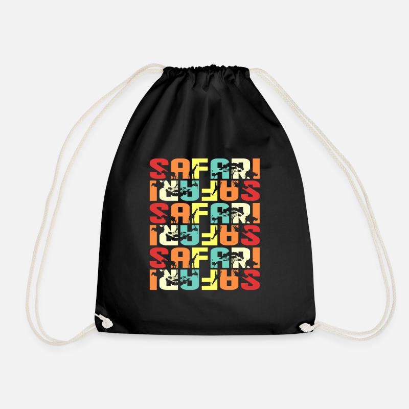Safari - Turnbeutel - Schwarz