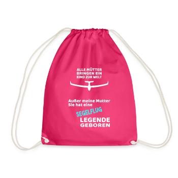Segelflug Legende Segelflieger Legendär - Turnbeutel - Fuchsia - Vorne