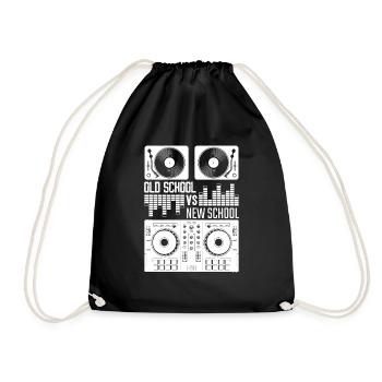 Musique DJ old school vinyl electro techno - Sac de sport léger - noir - Devant