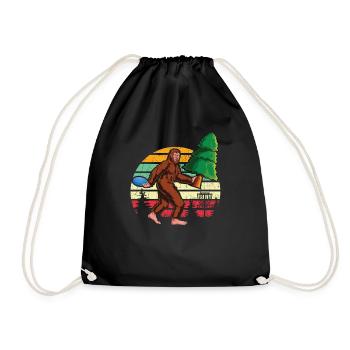 Cadeau drôle de golf de disque d'amant de Sasquatch | Bigfoot Dis - Sac de sport léger - noir - Devant