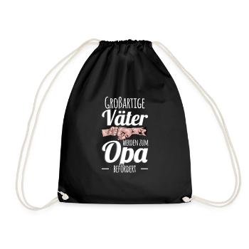 Mann Opa Vatertagsgeschenk Papa Vater Opa Vatertag - Turnbeutel - Schwarz - Vorne