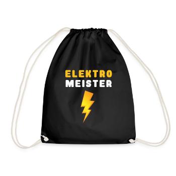 Elektro Meister - Turnbeutel - Schwarz - Vorne