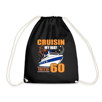 60e anniversaire - Sac de sport léger - noir - Devant