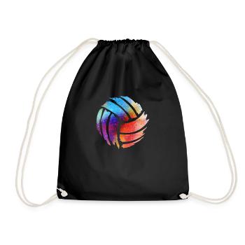 Volleyball - Turnbeutel - Schwarz - Vorne