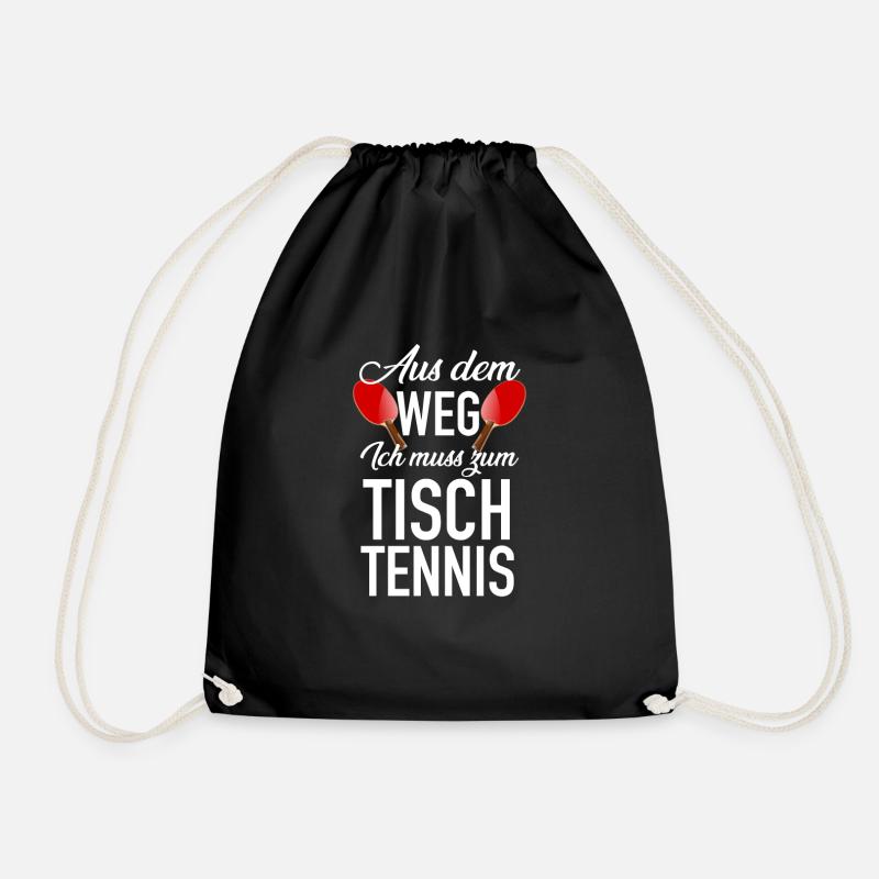 Tischtennis - Turnbeutel - Schwarz