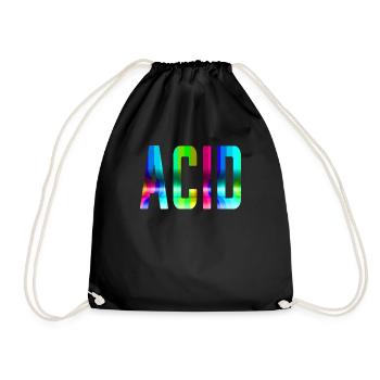 Acid House Techno Raver DJ Festival Party Gift - Sac de sport léger - noir - Devant