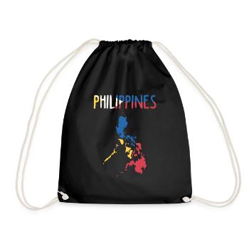 République des Philippines Pays Asie du sud-est - Sac de sport léger - noir - Devant