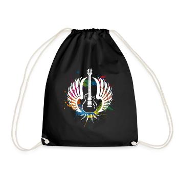 Guitare guitariste musique - Sac de sport léger - noir - Devant