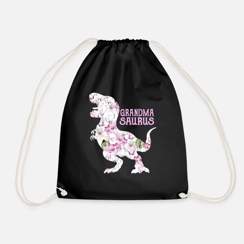 Oma Saurus - Turnbeutel - Schwarz