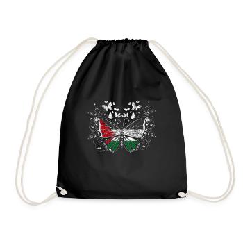 Papillon de Palestine - Sac de sport léger - noir - Devant