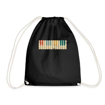 Musique pour piano - Sac de sport léger - noir - Devant