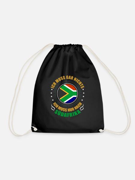 Republik Südafrika Shirt Geschenkidee - Turnbeutel - Schwarz