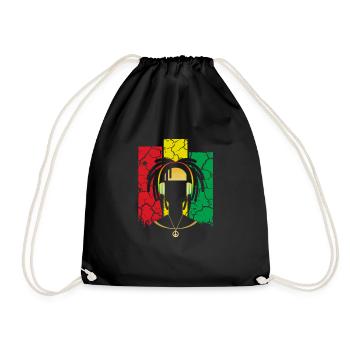 reggae - Drawstring Bag - black - Front