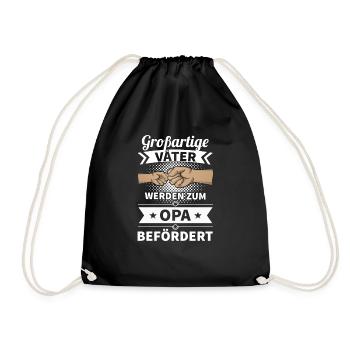 Mann Opa Vatertagsgeschenk Papa Vater Opa Vatertag - Turnbeutel - Schwarz - Vorne