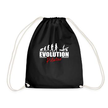 Idée de cadeau de chemise d'exercice Pilates - Sac de sport léger - noir - Devant