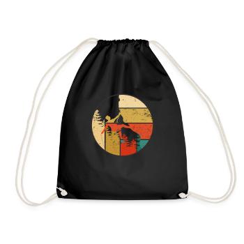 Climb - Drawstring Bag - black - Front