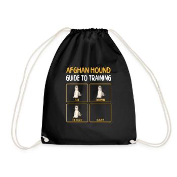 Afghan Hound Guide to Training Dog Obedience - Sac de sport léger - noir - Devant