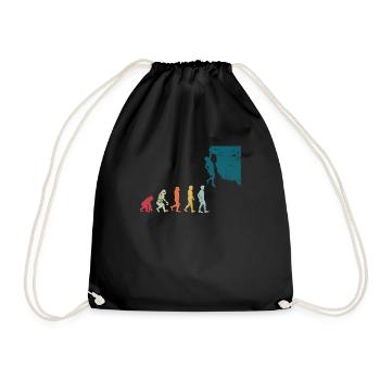 Climbing Evolution Sport - Drawstring Bag - black - Front
