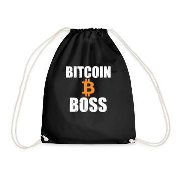 Bitcoin Boss - Turnbeutel - Schwarz - Vorne