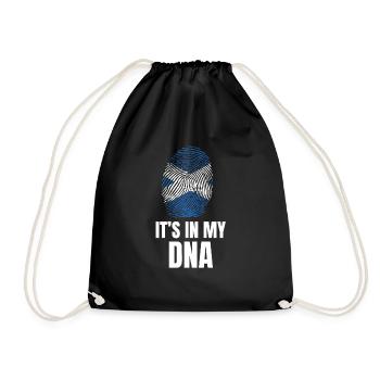 Es ist in meiner DNA stolz, aus Schottland Geschenk zu sein - Turnbeutel - Schwarz - Vorne