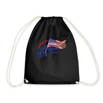 USA - American Dream - Drawstring Bag - black - Front