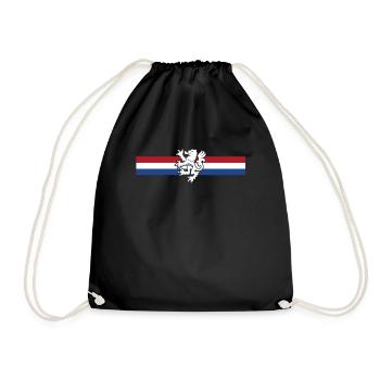 Lion coat of arms Netherlands Holland Dutch - Drawstring Bag - black - Front