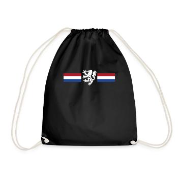 Lion Coat of Arms Netherlands Holland Dutch - Drawstring Bag - black - Front