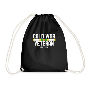 T-shirt vétéran de la guerre froide 1947 1991 Combat Vintage - Sac de sport léger - noir - Devant