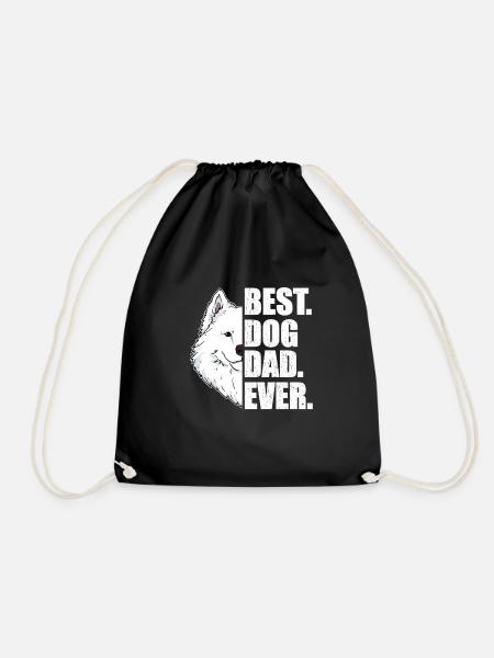 Bester Hunde Papa Samojede Hunde Geschenk - Turnbeutel - Schwarz