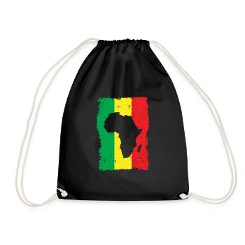 Africa Africa vintage gift - Drawstring Bag - black - Front