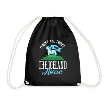 Cheval islandais - Sac de sport léger - noir - Devant