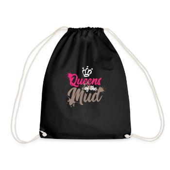 Mud Run Shirts for Women | Mud Girl Run Shirts - Drawstring Bag - black - Front