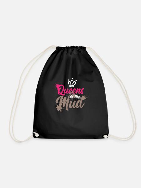 Mud Run Shirts für Frauen | Schlamm Mädchen laufen Hemden - Turnbeutel - Schwarz