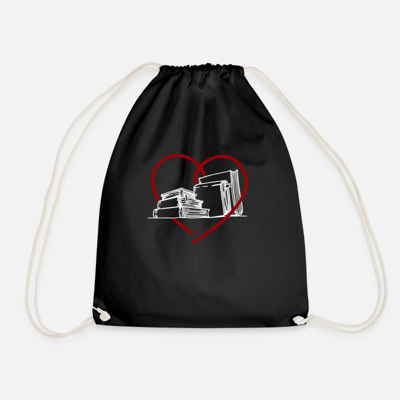 Read - Drawstring Bag - black
