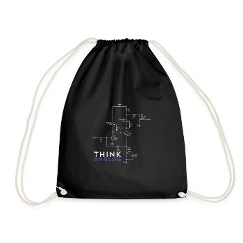 Think retro - Drawstring Bag - black - Front