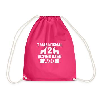 Deux museau chien cadeau - Sac de sport léger - fuchsia - Devant