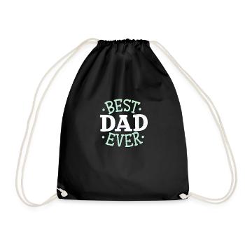 MEILLEUR PAPA JAMAIS - Sac de sport léger - noir - Devant