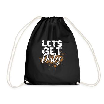Mud Run Shirts | Mud Run Team Shirts - Drawstring Bag - black - Front
