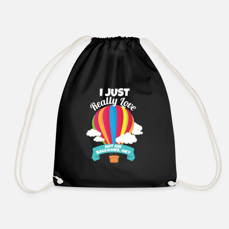 Hot Air Balloons - Turnbeutel - Schwarz