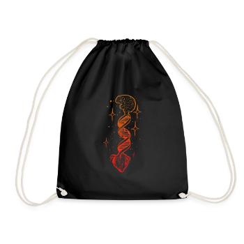 coeur-cerveau anatom ou chercheur cadeau - Sac de sport léger - noir - Devant