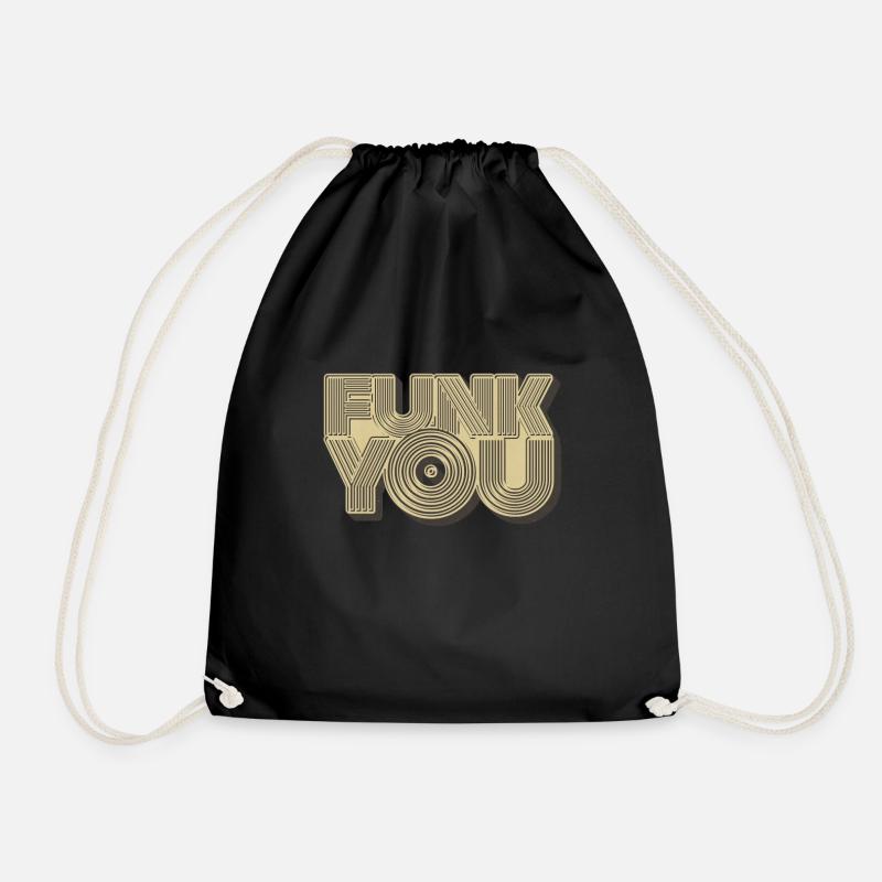 Funk You Music Retro - Turnbeutel - Schwarz
